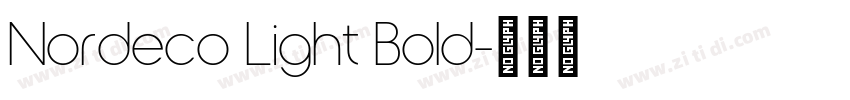 Nordeco Light Bold字体转换